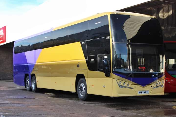NEBusInfo's tweet image. We are able to confirm the first @gonortheast #Xlines vehicle for Service X9 and X10 has arrived from Hants and Dorset Trim. This is one of 7 that will operate the flagship routes, which will be on the road from as early as February 2021

Photo: @KJMTransportINC