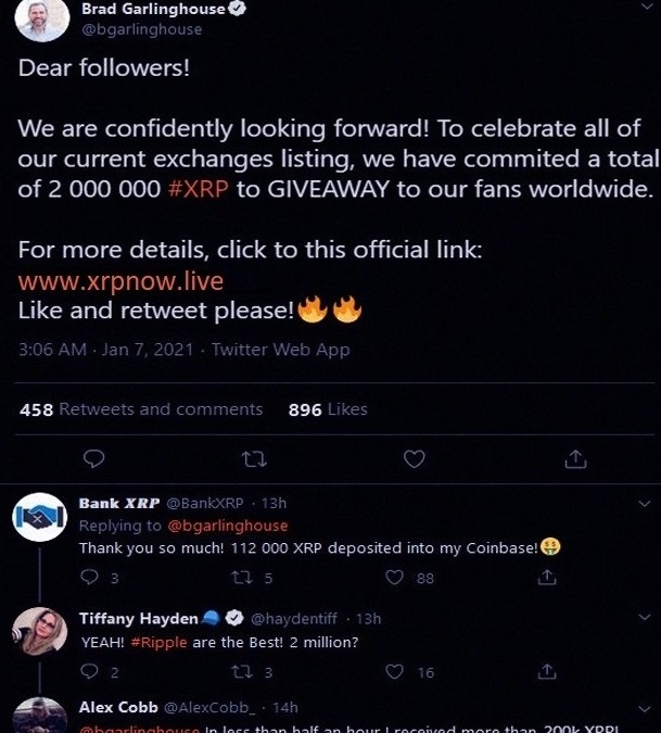TWENTITEEN2032's tweet photo. W e l l done Brad! Keep up the good work guys! $xrp #ripple !! ✌️✌️✌️✌️✌️✌️✌️✌️✌️😻😻😻😻😻😻 https://t.co/SHQRc3H6G4