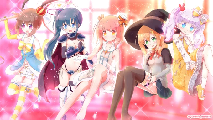 (おまけイラスト)スロウスタート:5人! 
