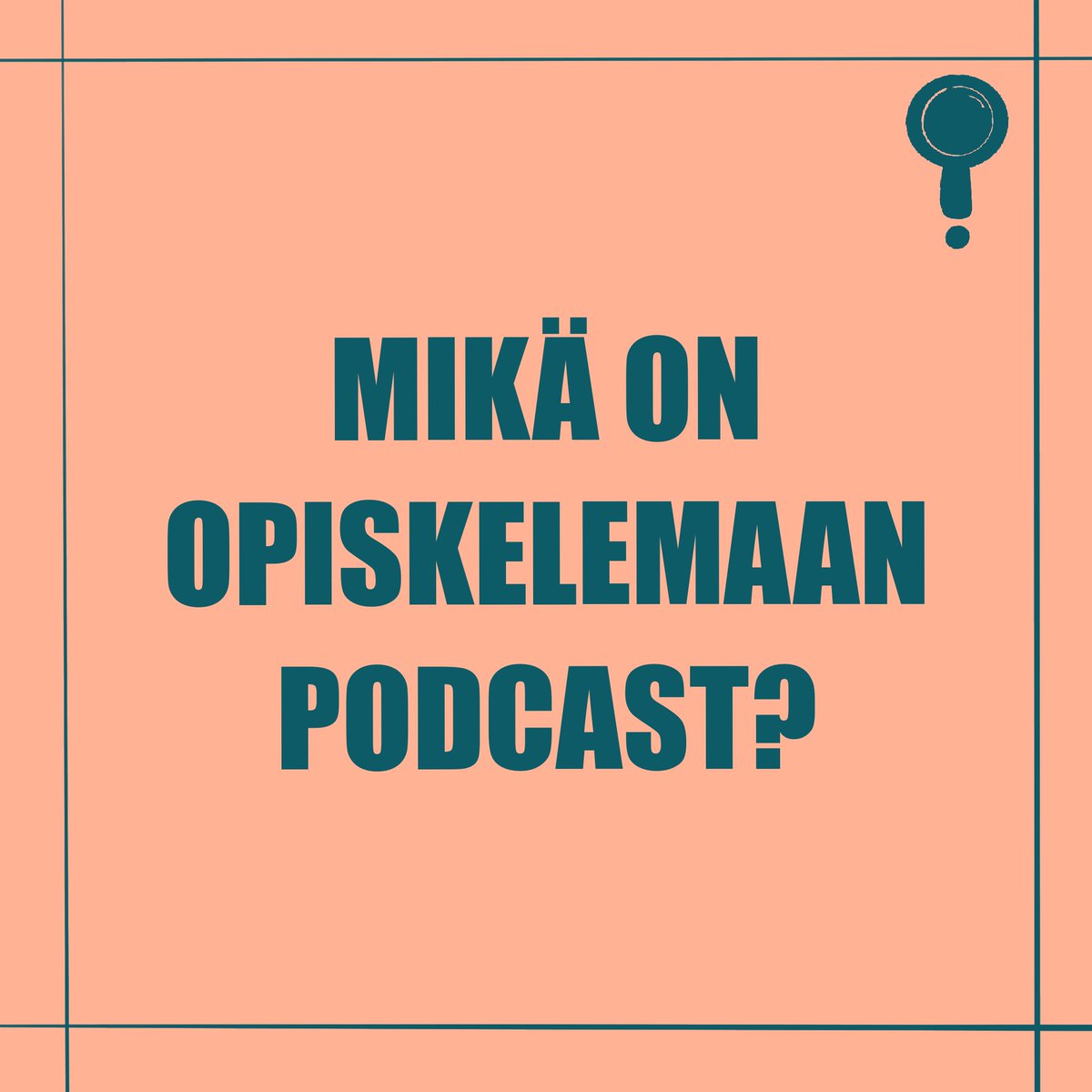 opiskelemaan's tweet photo. Mietityttääkö jatko-opinnot? Syvenny podcastimme avulla eri opiskelualojen kirjavaan maailmaan ja löydä juuri sinun alasi. Ota tiukka ote jostain tukevasta, sillä tulevaisuus saattaa viedä sinut mennessään mitä arvaamattomimpiin paikkoihin. #podcast #opiskelu Tulossa pian! https://t.co/u2Urnerv0o