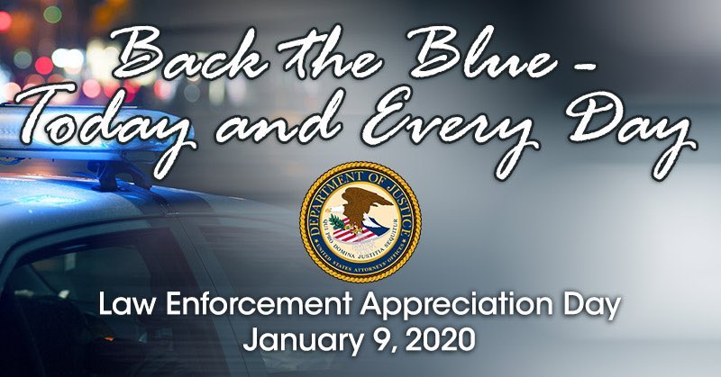 One of the great privileges of being the top law enforcement official in western PA is the opportunity to work with men and women of federal, state and local law enforcement. They serve us selflessly as they keep us and our loved ones safe every day. Thank you!
#BackTheBlue #LEAD
