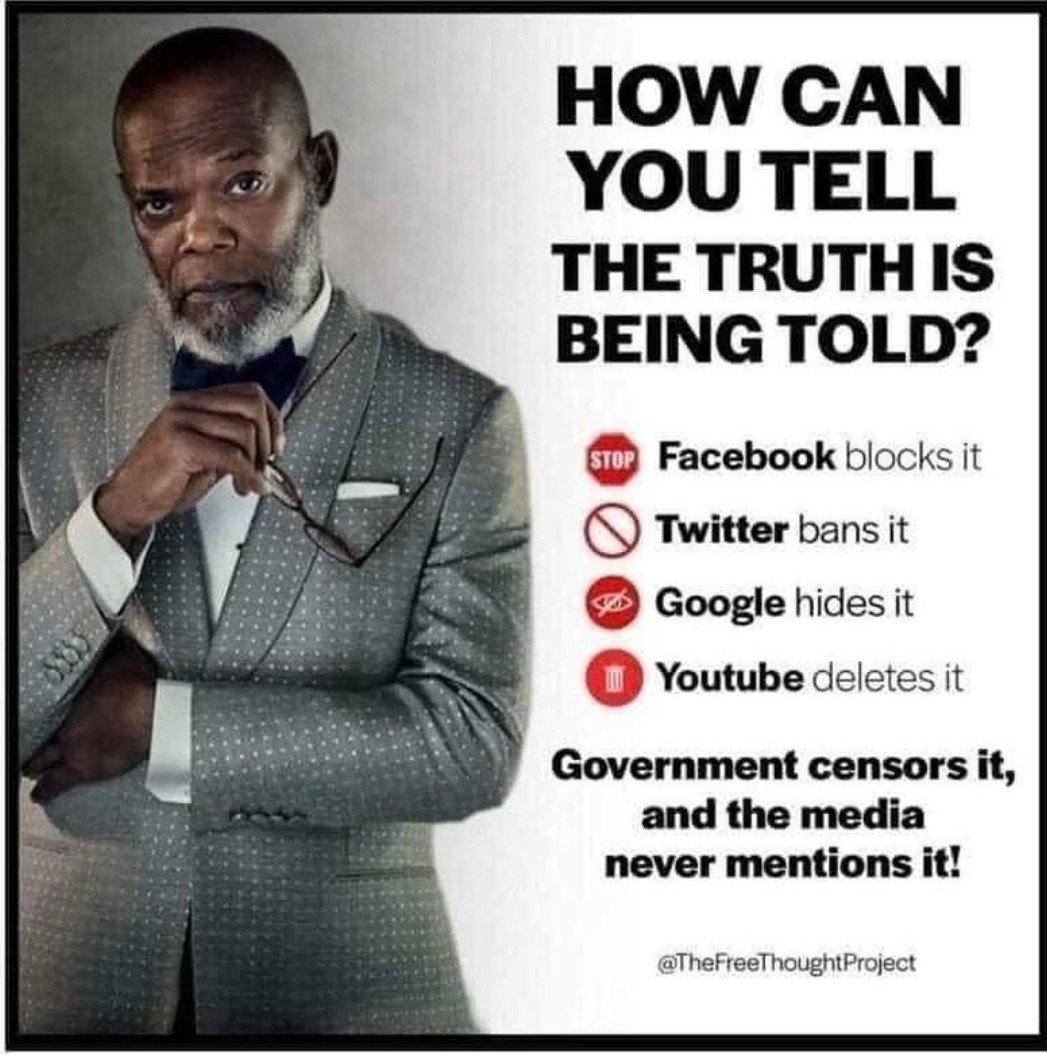 WoodyW00dlegger's tweet photo. #Truth #censorship #timewelive https://t.co/h4TLKhh2qD