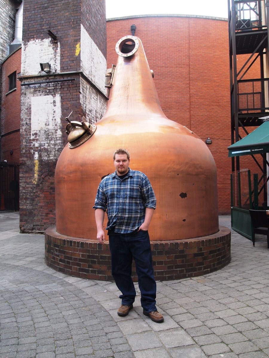 Calvin's flight was delayed because of snow in Illinois, but he made it eventually and we went straight to the Jameson Distillery, to learn about the whiskey-making process and drink some free samples (I gave Calvin mine).
