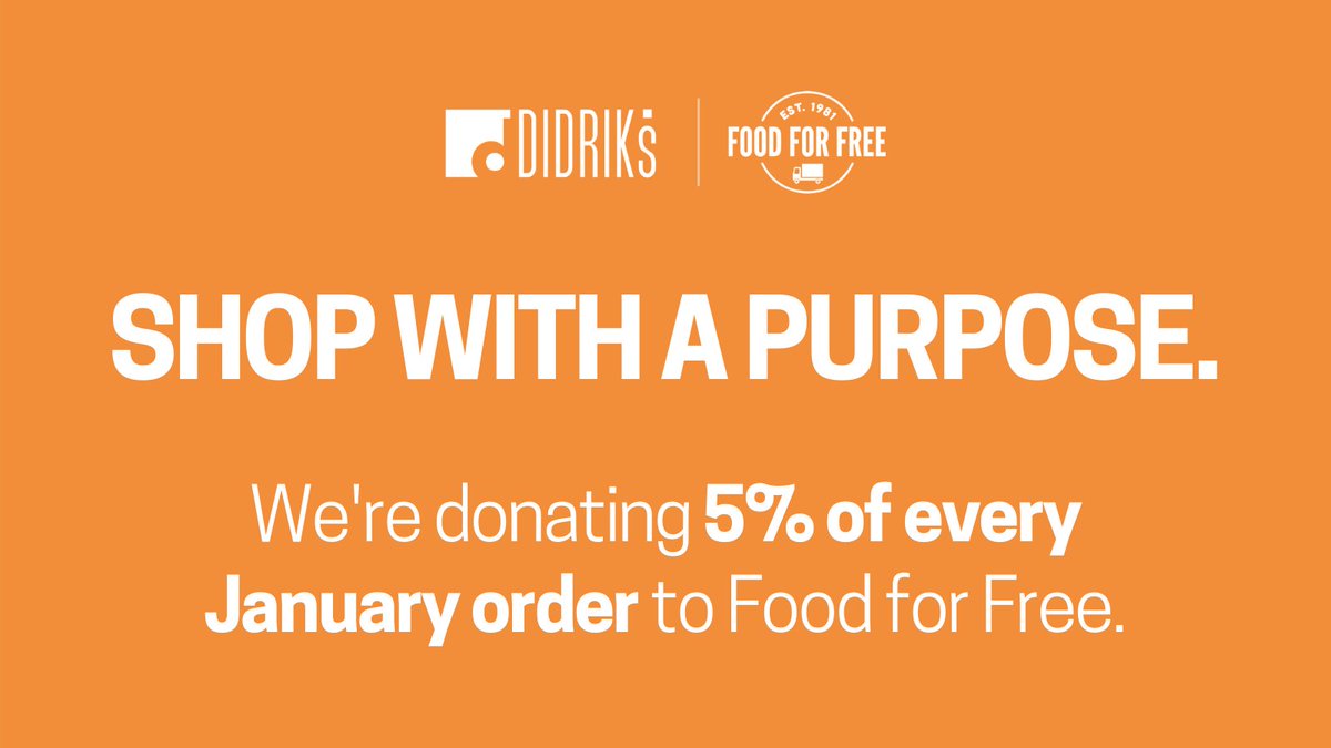 Didriks190's tweet image. Did you know you can help stop food waste by shopping? This month, 5% of all online and in-store purchases will benefit the Cambridge-based nonprofit, @foodforfreeinc Learn more: didriks.com/food-for-free
.
.
.
#didriks #localroot #foodforfree #foodsecurity #humanrights #foodrescue