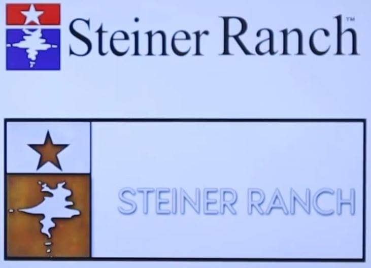 ranchpost's tweet photo. Holy... Steiner Ranch's HOA is spending hundreds of thousands of dollars to rebrand, replace signs, remove trees, for this piece for crap #design. Residents are pissed because they didn't ask for it and don't want it.#Austin @KXAN_News @impactnews @statesman @AustinChronicle https://t.co/ui71h2rzRT