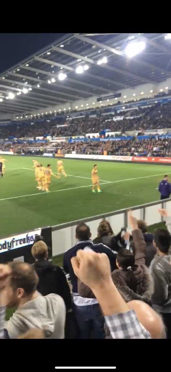 The Liberty, with essential Welsh to English translations and injury time comebacks. Delightful chippy outside the ground if you can bear the queues