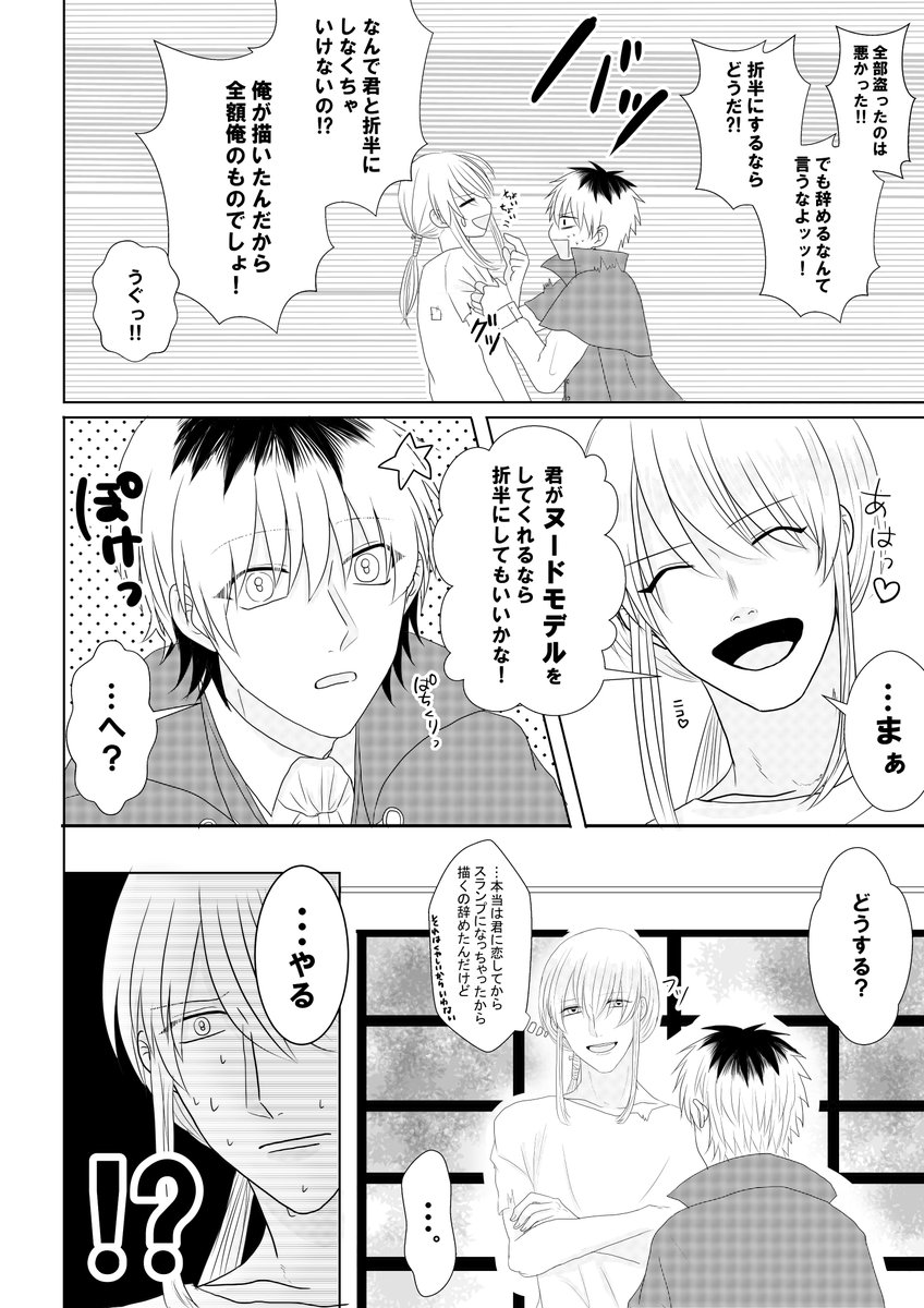 【創作BL】画家と怪盗

#創作BL 