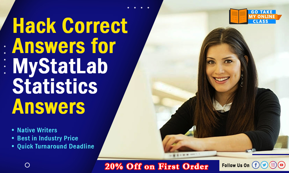 GoTakeMyOnline's tweet image. Get MyStatLab Statistics Answers without studying all day! How? Hire @gotakemyonlineclass experts and get your work done before the deadline! You will also get an additional 20% off on the first order! Visit: bit.ly/2XpWm6K
#MyStatLab_Statistics_Answers #mystatlabanswers