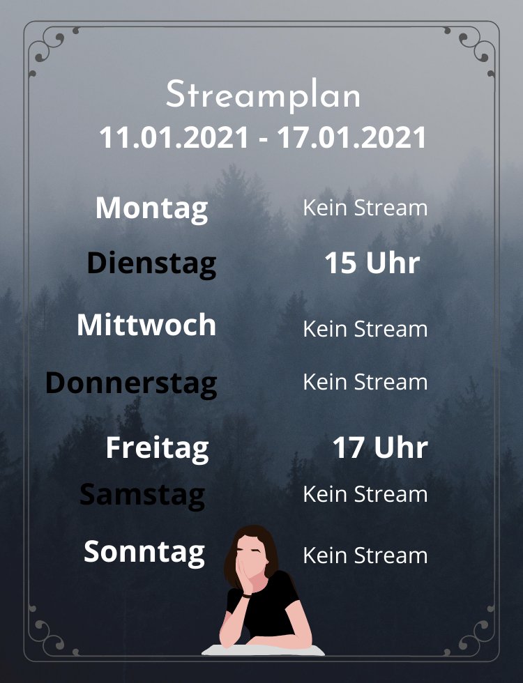 FoliaFox's tweet photo. #Streamplan für nächste Woche. Da ich deutlich weniger Dienste habe, werde ich wahrscheinlich am Wochenende noch einen kleinen Stream einschieben. Freu mich auf euch! #twitch https://t.co/XLsiAXgeN8
