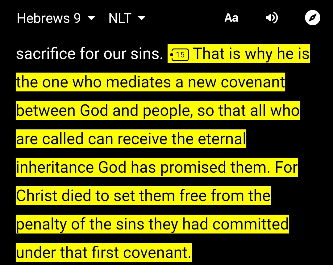 When Jesus Christ which is the main Koko showed up!He set up a new Convenant/Testament and first Testament became old testament. Now you are understanding it yeah?Jesus died to mediate the New testament (salvation) for Israel