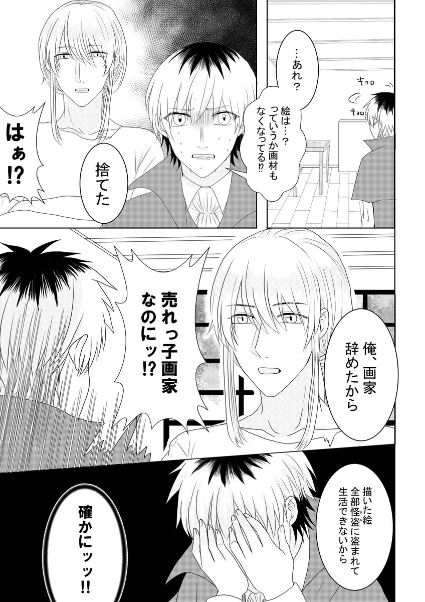【創作BL】画家と怪盗

#創作BL 