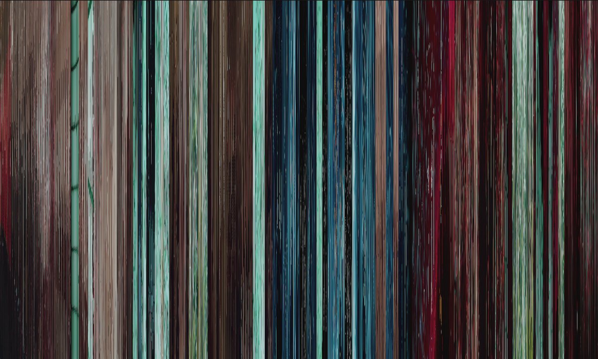 bts made a music video that has horror elements with their song that explores jung’s theories. ok so here’s a compression of all frames in shadow put side by side. green and red are the two most significant colors used in the music video.