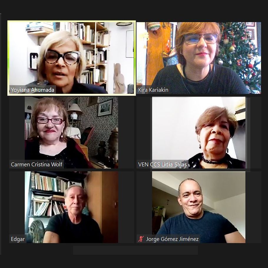libreriasonica's tweet photo. #Mañana conversaremos con @literaturayvida, @evidaurre y Lidia Salas sobre dos títulos publicados por el Círculo de Escritores de Venezuela en 2020
Con @kirakar @yoyiahu @jorgeletralia por @rcr750 y https://t.co/lj5hCqYLeT
#10Ene • 11 am • #LiteraturaParaUntar https://t.co/HL3EiOUNM0