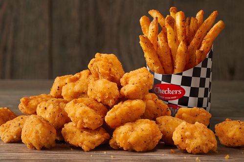 QueensChillum's tweet photo. Stop by our Checkers and get a half-pound of crispy, juicy, perfectly seasoned, all-white meat chicken bites, and fries. 3032 Queens Chapel Road https://t.co/IDLXlNbXSq