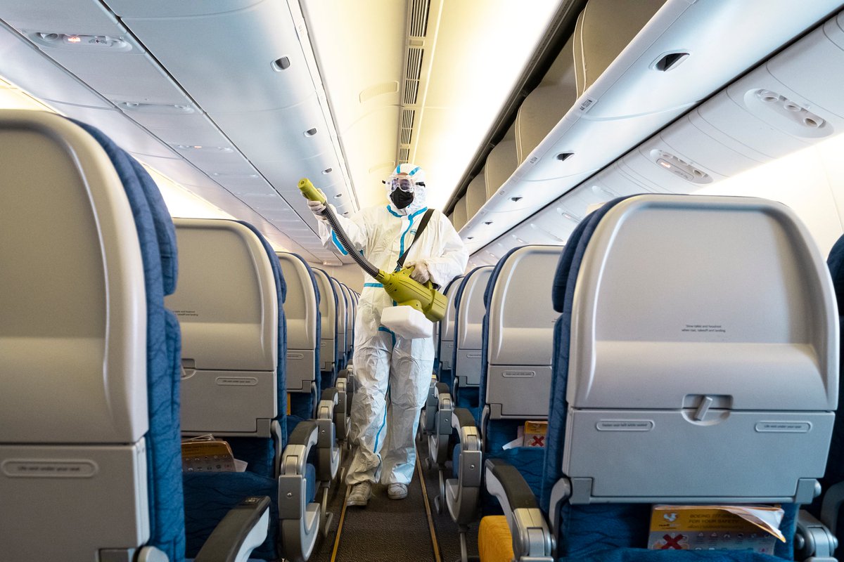 Stop worrying about spraying after each flight when you can coat one time with <a href="/XTI360/">XTI-360™</a>, which lasts one year. Our proprietary, #nanotech coating kills and evaporates dangerous germs and bacteria on contact, is 100% green, and uses no chemical binders. #nanotechnology #airlines