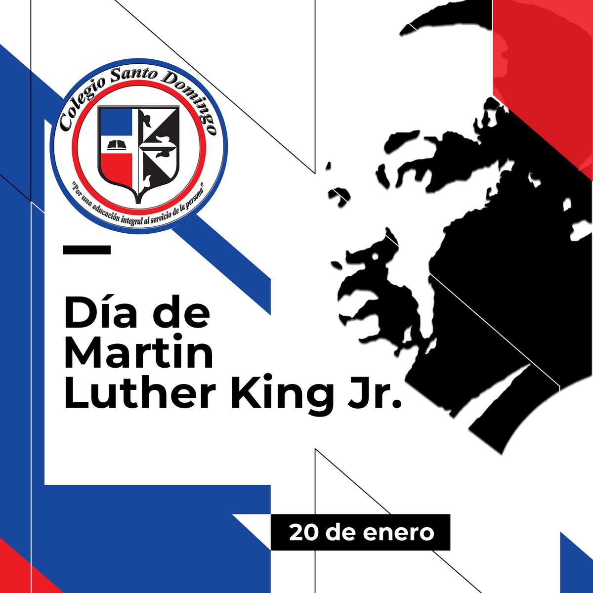 santodomingocol's tweet photo. El día de Martin Luther King, Jr. es un día festivo de los Estados Unidos marcado por el aniversario del natalicio del reverendo doctor Martin Luther King, Jr.
#colegiosantodomingo #CSDefemerides2021 #martinluterkingjr #ColSantoDomingo🇩🇴
#csdvirtual💻 https://t.co/XkoygMg9nx
