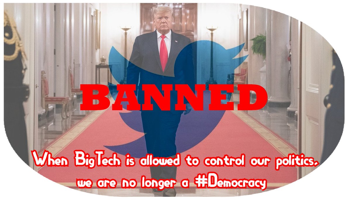 DogeCoinForLife's tweet photo. We have a scary #Monopoly within our country no matter what side of the isle your on. #BigTech should never be allowed to have so much control of politics.
#TrumpBanned #TrumpTwitterBan #BigTechControl #WakeUp #America #LeftWingAgenda https://t.co/RI2MRvbfpq