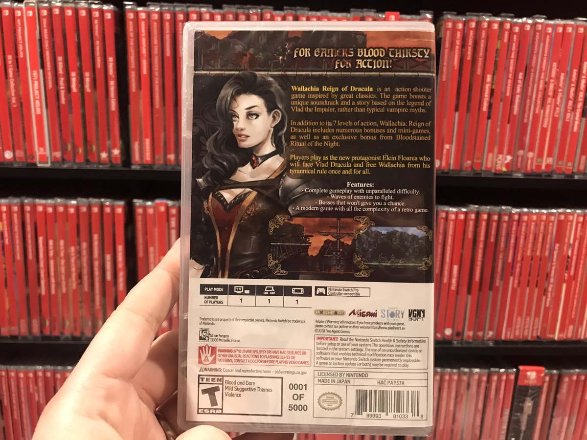 JPSWITCHMANIA's tweet image. 🧛‍♂️THE WALLACHIA GIVEAWAY🧛‍♂️ 

How would you like to be the proud owner of a brand new and sealed copy #0001/5000 for Wallachia: Reign of Dracula?

🧛 Follow @Migami_Games 
🧛 Follow @VGNYSoft 
🧛‍♂️ Like &amp;amp; RT

Open to all regions and winner picked 1/16/21. 

#SwitchCorps