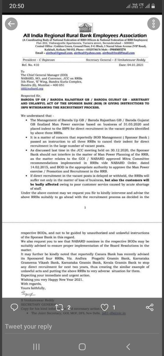 Abhilas22275242's tweet photo. We are preparing since 12 months for RRB exams and now bank of baroda withdrawing its vacancy. It is very disappointing and unfair. Shame on you.
Justice for @RRB IX #bringbackRRBvacancy
@BANKOFBARODA
@NABARDOnline
@PMOIndia https://t.co/JS8g5DVcaK