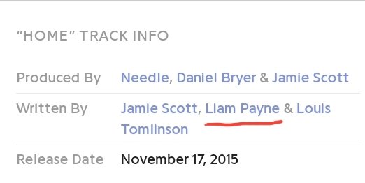 And he also wrote on "Home"