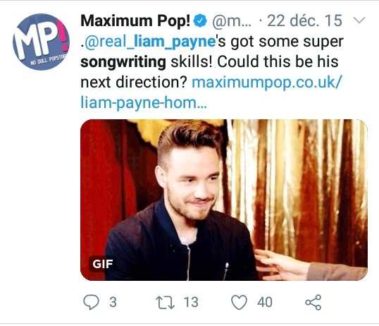After the hiatus announcement, Liam was also rumored to write for other artists. It doesn't matter if he really wrote for them, what matters is his reputation in that field and how he was praised for his abilities