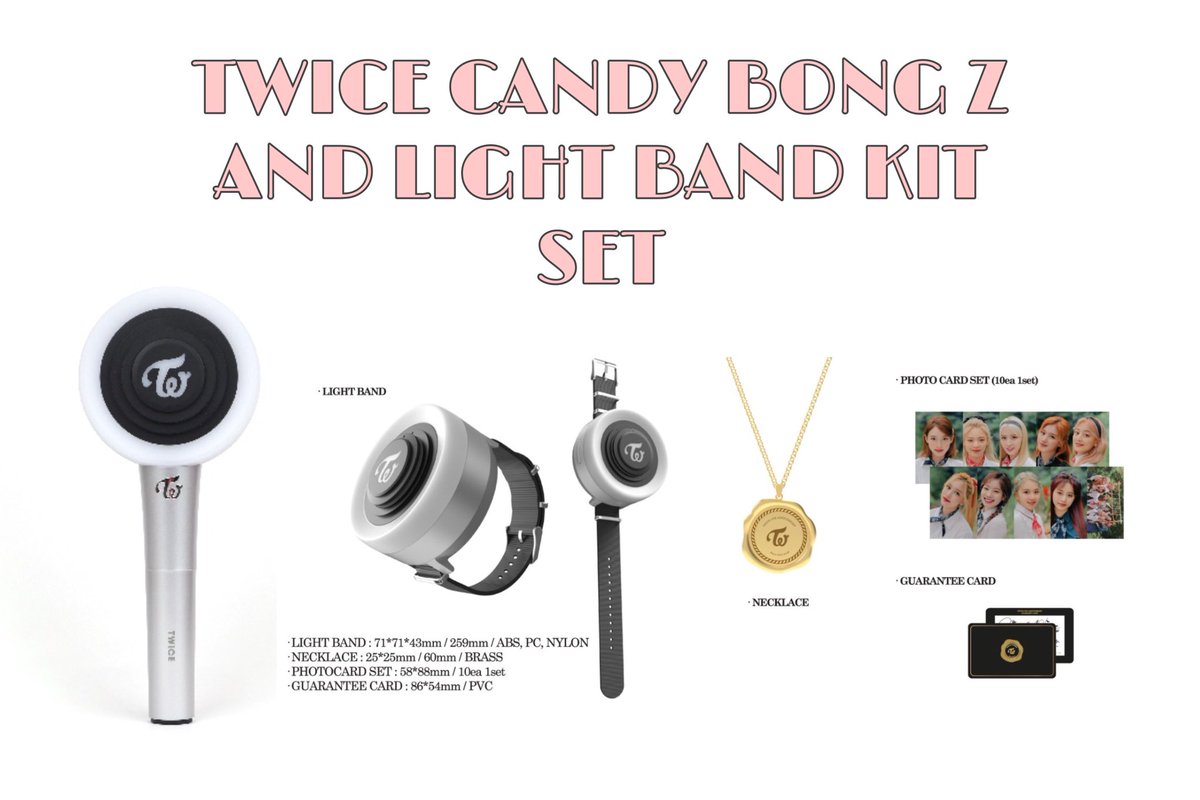MAPLEKPOPSHOPPH's tweet photo. #MAPLEPH TWICE OFFICIAL LIGHTSTICK (CANDY BONG Z) + TWICE Light Band Kit
๐4100PHP + LSF
๐payment 10% jan 14,2021
90% March 23, 2021
๐100% OFFICIAL
๐w/ special freebies from us
Order form: https://t.co/EmBplAvuoq https://t.co/bSbyqfOR23