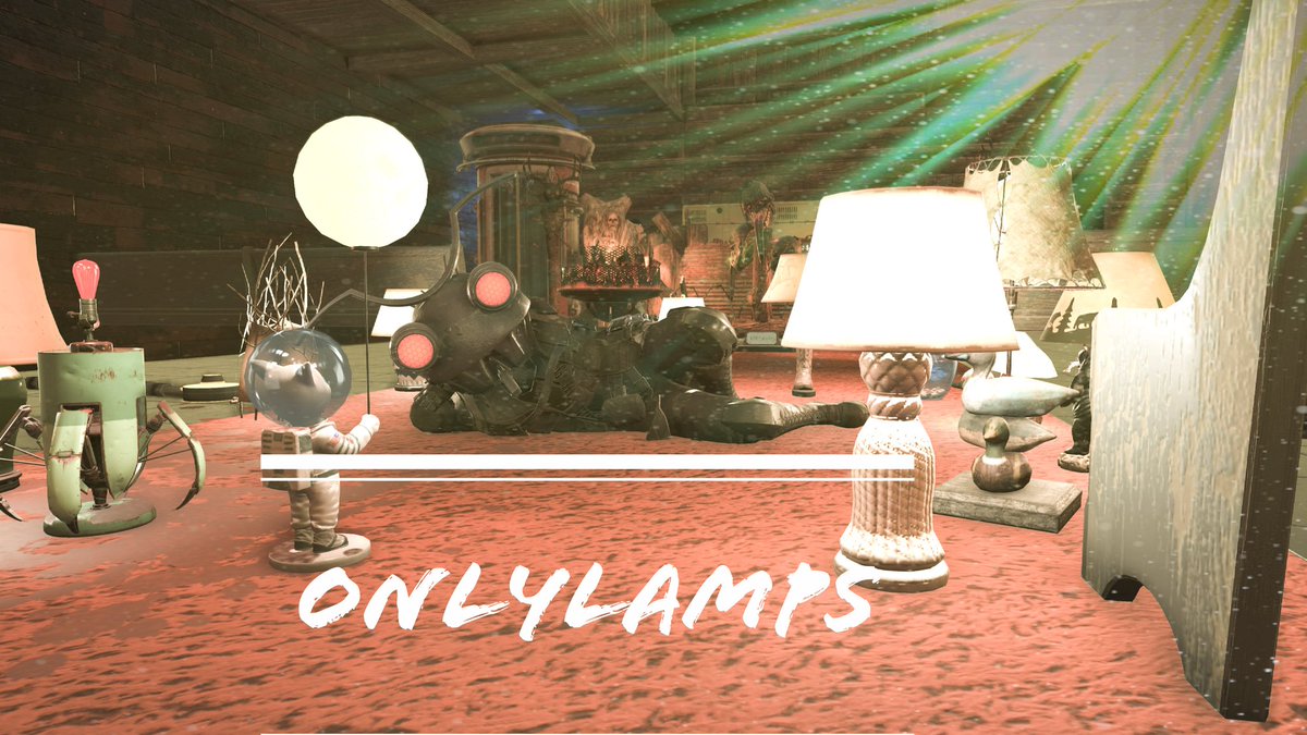 DarthMothra's tweet photo. Who craves that lamp on Mothman action #onlyLamps @Fallout @DakaTheWanderer @BeardedIAm @XREDDER2 @She_a_Squish #Fallout #Fallout76取引 #Fallout76 https://t.co/TUT01AGF3p