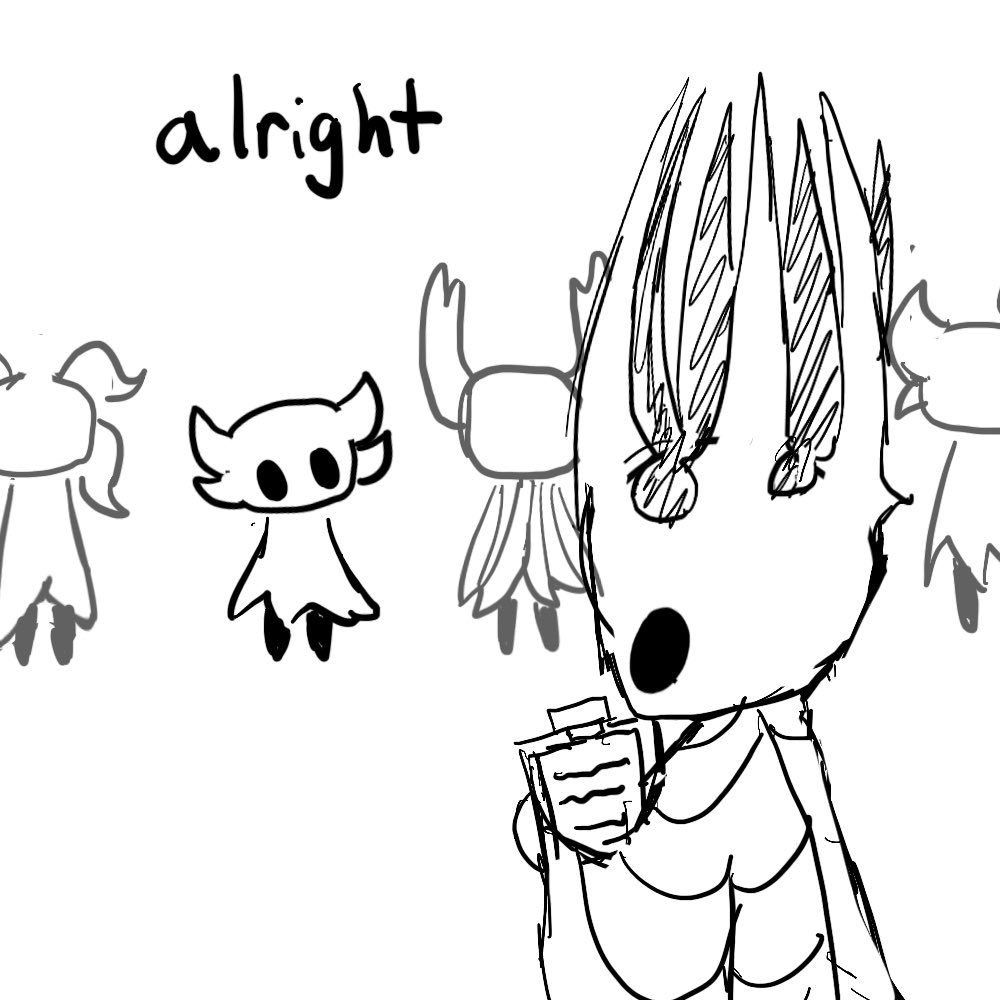 he's not so sure how to feel about this one (1/2) #hollowknight #hollowknightfanart