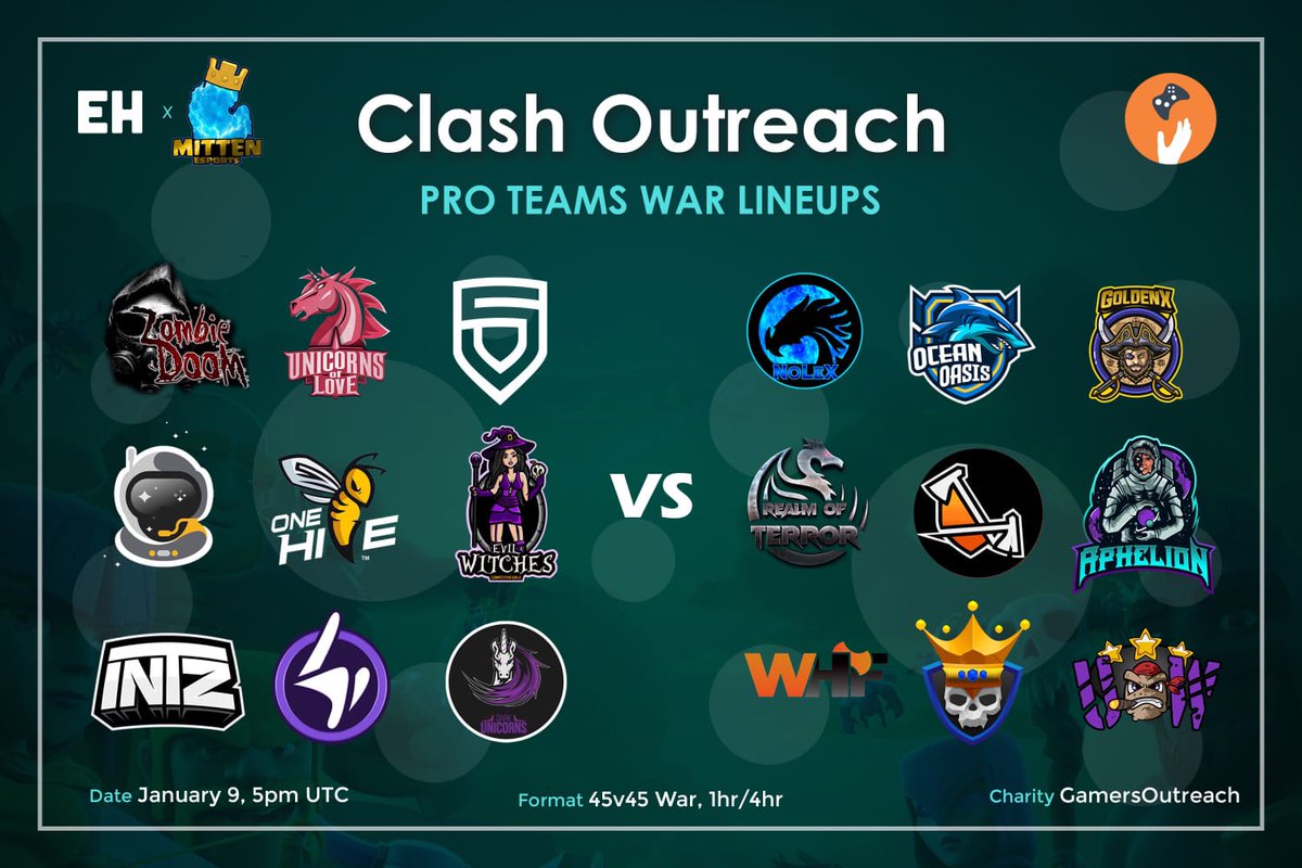 PENTA_Sports's tweet image. Proud to announce our @ClashofClans team is taking part in today's @GamersOutreach charity event!

The aim is to provide entertainment through gaming to children in hospitals.

🕒 18:00 CET
📺 twitch.tv/hookedtoclash
👉 bit.ly/2X6bINv (fundraiser)

#ForTheKids