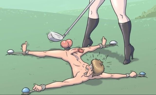 Someone to play golf ? #BALLBUSTING #ballbustingkick  #ballbustingsqueeze  #femdom #Golf #fetish #domina<a href="/tag/ballbusting"class="tags">#BALLBUSTING</a><a href="/tag/ballbustingkick"class="tags">#ballbustingkick</a><a href="/tag/golf"class="tags"><span>#golf</span></a><a href="/tag/femdom"class="tags"><span>#femdom</span></a><a href="/tag/fetish"class="tags"><span>#fetish</span></a><a href="/tag/domina"class="tags"><span>#domina</span></a><a href="/tag/ballbustingsqu"class="tags"><span>#ballbustingsqu</span></a>