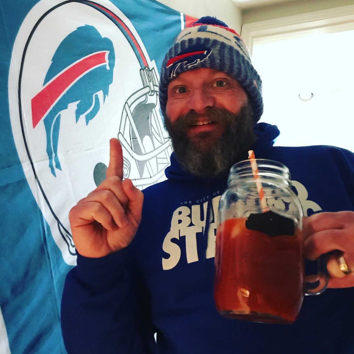 BullGaenzler's tweet photo. Game day!! Wildcard weekend! Let’s goooooooo!!! #bills #buffalo #WildCardWeekend #billsmafia https://t.co/20N5cJ15b9