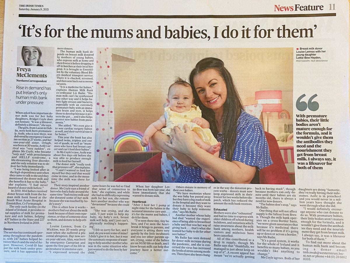 LouiseLennox_'s tweet image. Would you RT and share, I really want to spread awareness about the human milk bank as they need more donors. Being able to donate and give the gift of my breastmilk to help the most vulnerable sick babies get a fighting chance of life fills me with joy. @_TheNMH @IrelandAMVMTV
