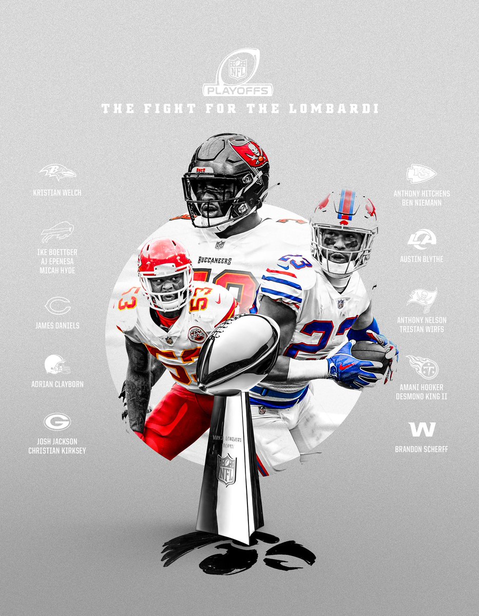 HawkeyeFootball's tweet photo. #Hawkeyes 🤝 #NFLPlayoffs 

Good luck to all of our #NFLHawks! https://t.co/LUebVHuupK