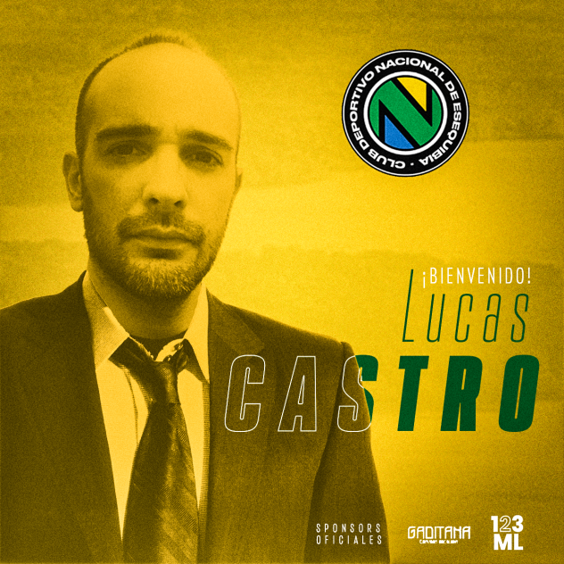 CDNacional1944's tweet photo. 🟡🟢 BIENVENIDO LUCAS CASTRO 🟢 🟡

¡Lucas Castro será nuestro nuevo entrenador! Llega al Nacional firmando por las próximas dos temporadas. Le deseamos los mejores de los éxitos en esta nueva tarea.

#SoloEsequibios https://t.co/LEWBCozAsh