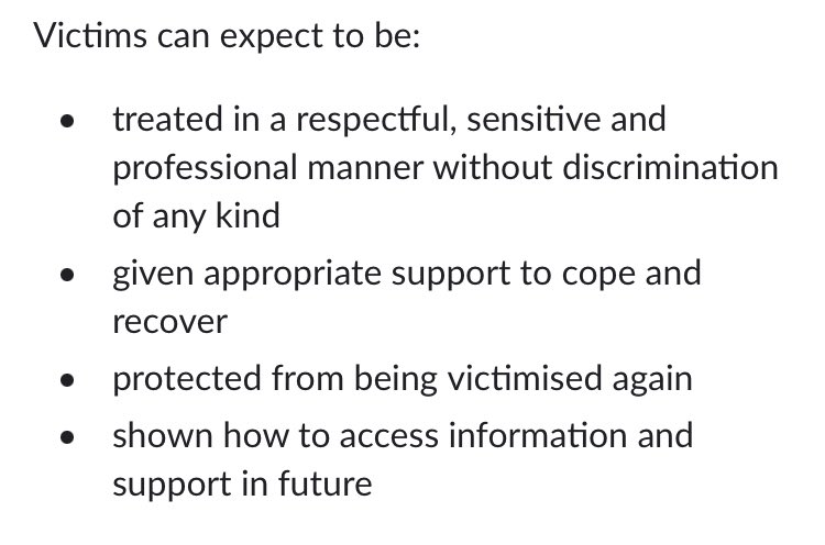 Just remember that fraud victims are victims of crime. This is how Met Police says victims of crime should be treated