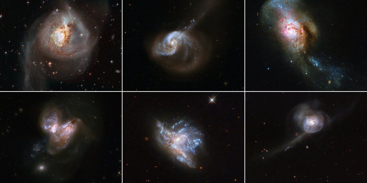 maximaxoo's tweet photo. #Space: when #galaxies #collide: 6 beautiful #GalaxyMergers studied to investigate the rate of new #StarFormation within such systems
๐โ๐จ https://t.co/Xs3FCMYUnd via @esa https://t.co/nJyYL9Ap05
