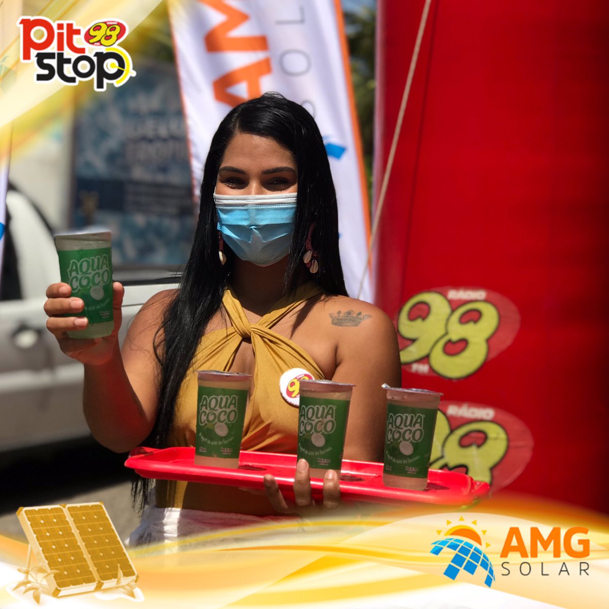 98FMNatal's tweet photo. #PitsStop98 junto com a @amg_solar no caminho do seu versão, em Pium! Além de condições exclusivas, você também tem degustação dos melhores produtos e, claro, a equipe da 98 que estará esperando por você!
#98fmnatal https://t.co/xRfsSTowlj