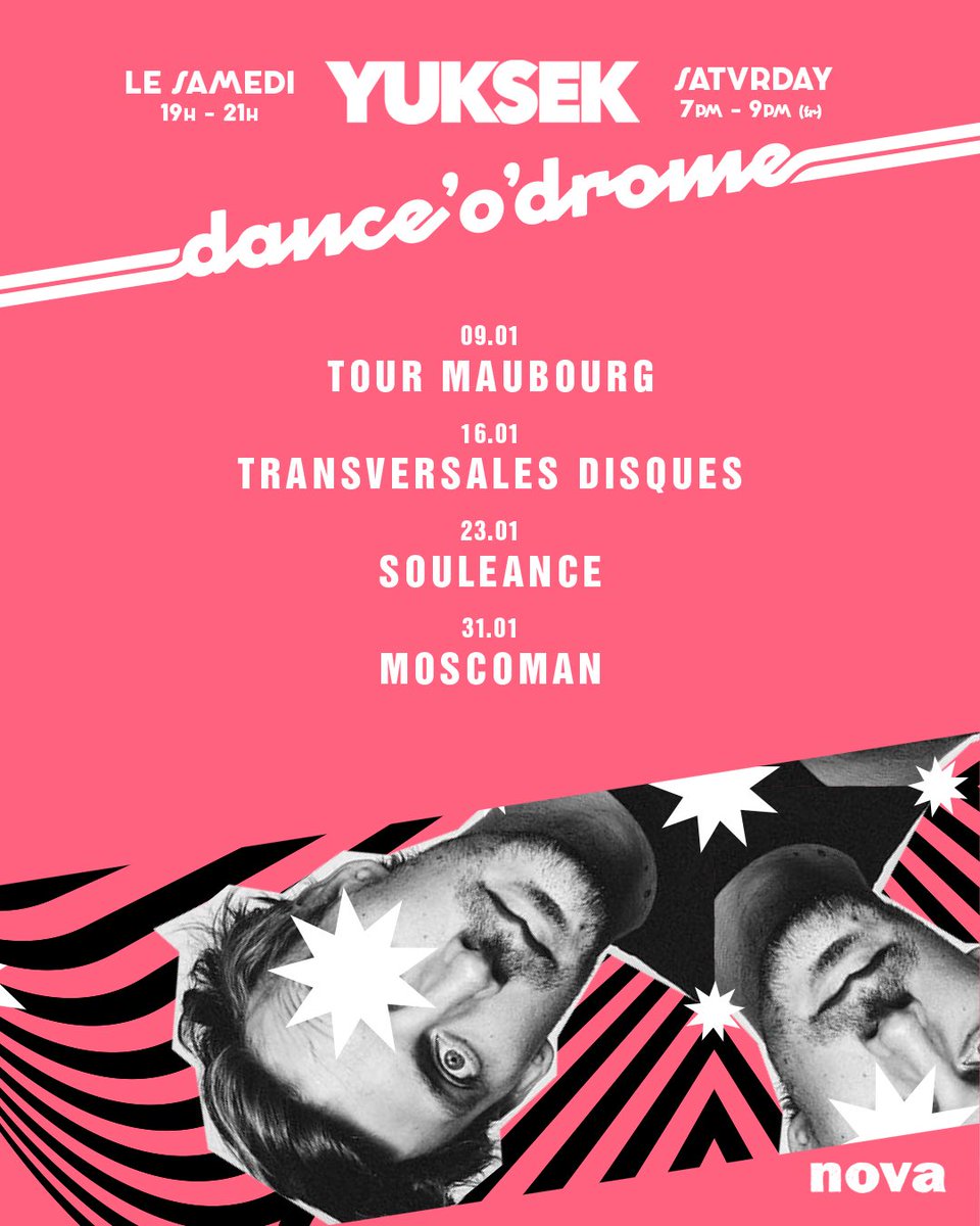 LE CLUB IS OPEN - 19h/7pm (Paris)
#danceodrome <a href="/laRadioNova/">Radio Nova</a>