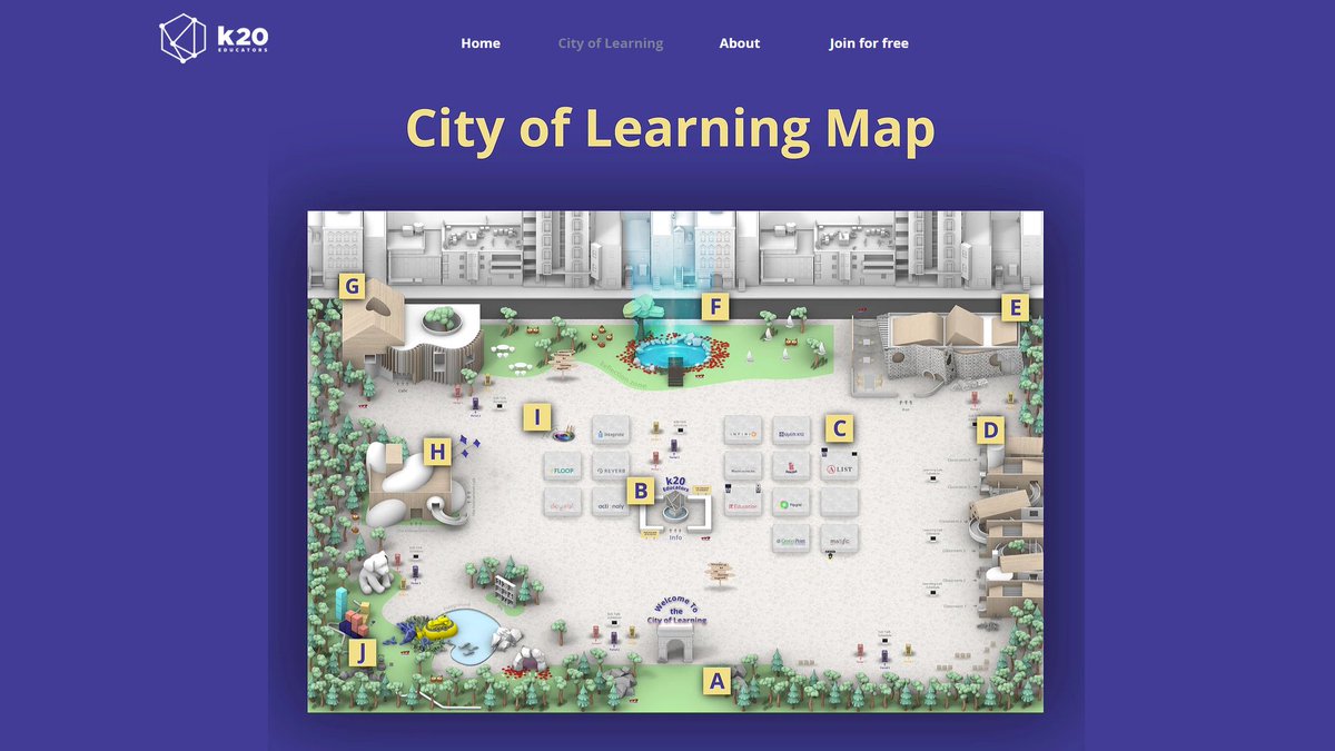 EdTechForward's tweet photo. Whoa! Let's talk about this virtual platform for the #cityoflearning unconference for a sec! Can you imagine if our students could engage in remote learning in a place like this?! 🤯 https://t.co/yR2ZikIZ7U
