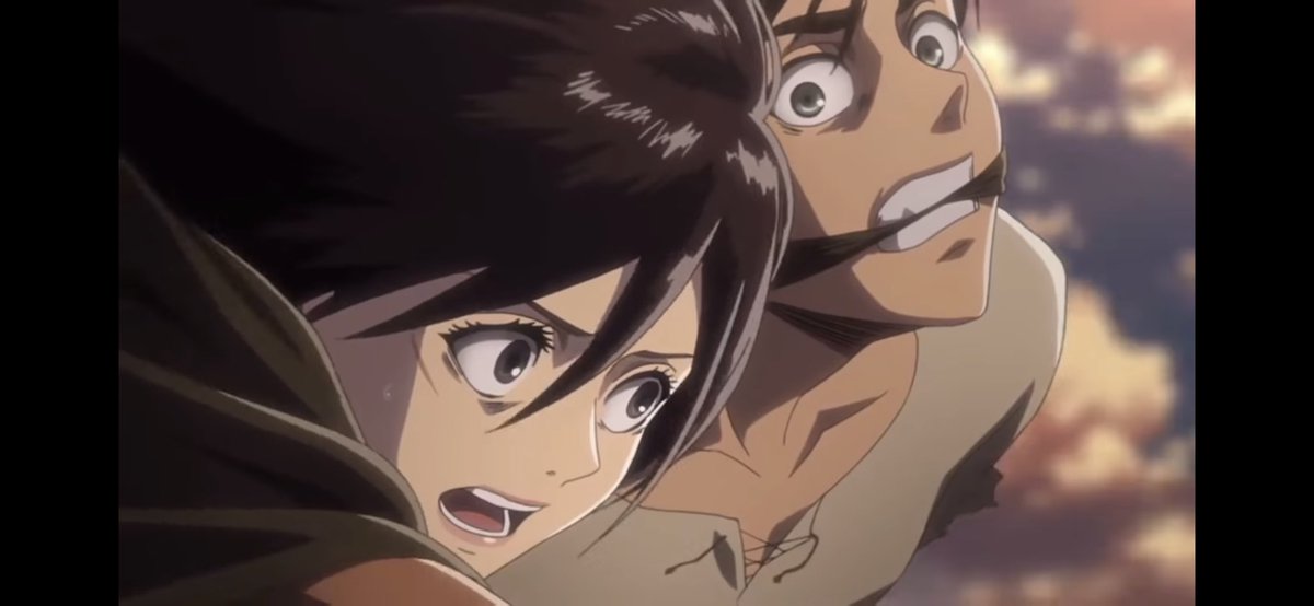 8. Eventually, Mikasa saves Eren, but the cost was severe, as she had injured herself, when saving Eren. Mikasa didn’t realise at the moment, but Mikasa felt, she couldn’t protect him.