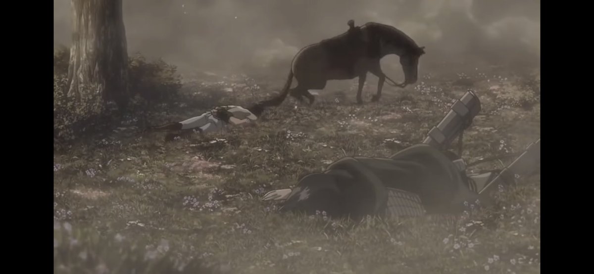 8. Eventually, Mikasa saves Eren, but the cost was severe, as she had injured herself, when saving Eren. Mikasa didn’t realise at the moment, but Mikasa felt, she couldn’t protect him.