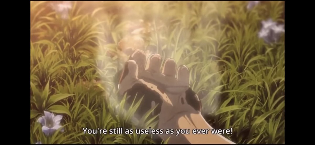 10. Mikasa even throws herself in front of Eren to protect him, which shows she cares about Eren. But, Hannes ends up dying and Eren feels useless, as he couldn’t save him, and apologises to his mother,as he still feels weak and unable to change anything from the past.