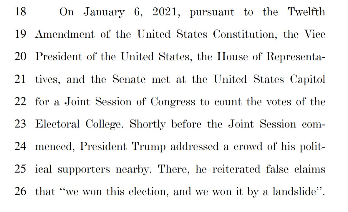 Then, unlike Omar (will discuss what acts by Trump she focussed on later), Cicilline tells us what was supposed to happen inside the Capitol on January 6th - this is important because it contains the elements of the *sedition* crimes committed by bad actors. 6
