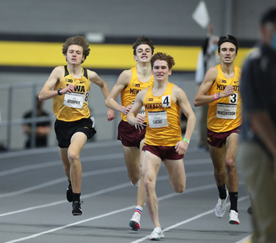 IowaXC_TF's tweet photo. Freshman Max Murphy sets the 8th best indoor mile time with 4:06.07! Four Hawkeyes also set personal bests.  

💻https://t.co/MDXC2dBl7p  
📈https://t.co/98xC91PHSL 

#Hawkeyes #FightForIowa https://t.co/m9ySnLKCoJ