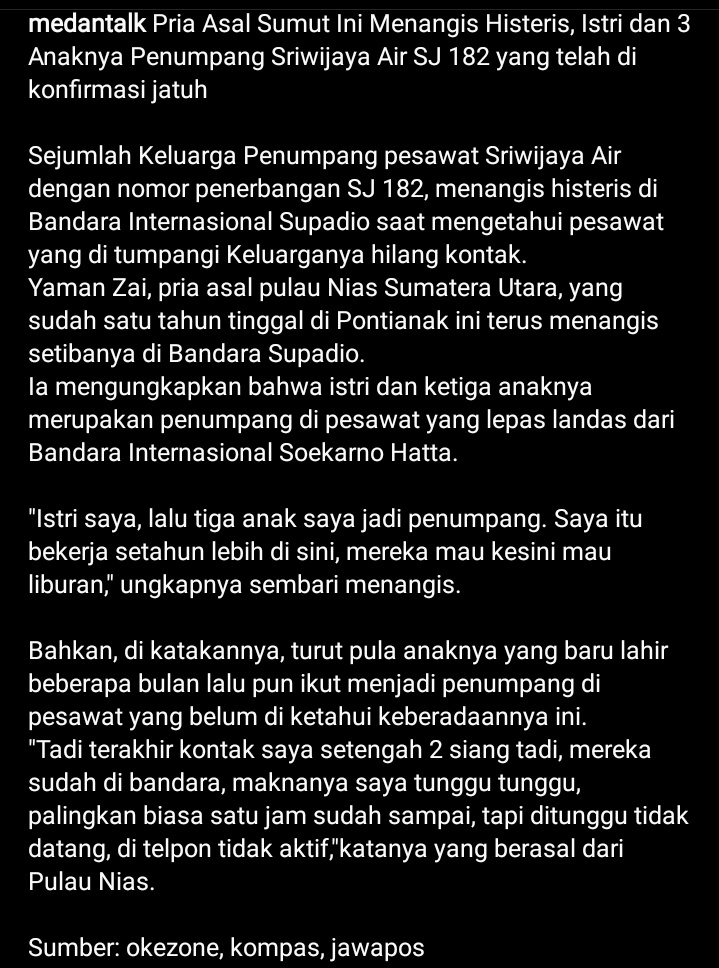Sedih bgt asli😭 mana anaknya ada yg masih bayi😭 semoga bapak diberikan hati yg lapang ya pak😭🙏
#SJ182