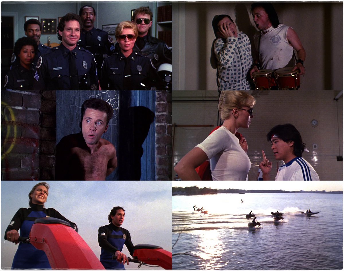 Police Academy 3: Back in Training (1986) ★★½
#ShawnWeatherly sure looks great in a wetsuit & #BrianTochi is a fine new cadet, too, especially when teamed with @Easterbrook546, but the characters again feel too much like gag-oriented puppets. Great jet-ski chase finale, though.