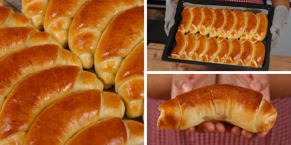 RossyCocina's tweet photo. RECETA: https://t.co/ee3z10TH7D
Les comparto un Pan que se conoce como Kifli ( kipfel ), un Pan Economico y rendidor como el de una Panaderia de Europa del Este.
#Pancasero #Panfacil #KatastrofaLaCocina #RecetaParaPan #PanReceta #Receta #Recetas #Panaderia #Harina #Kifli #kipfel https://t.co/ruohj8lhjb