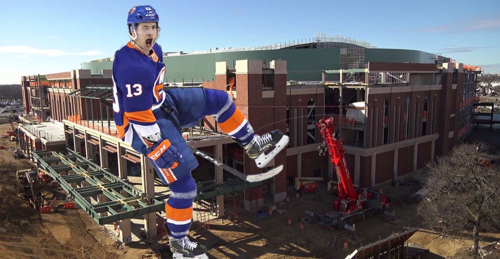 NYIBelmont's tweet photo. Unfinished business. Welcome back @Barzal_97! #Isles https://t.co/sidv42BIrZ