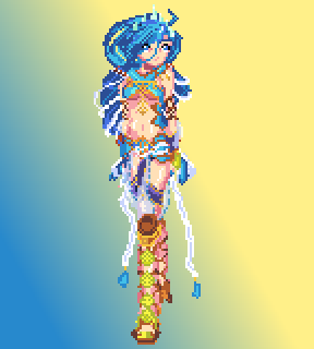 Good morning!  Here's Dana, one of the best Trails protagonists! (I'm only barely joking). #YsVIII #pixelart
