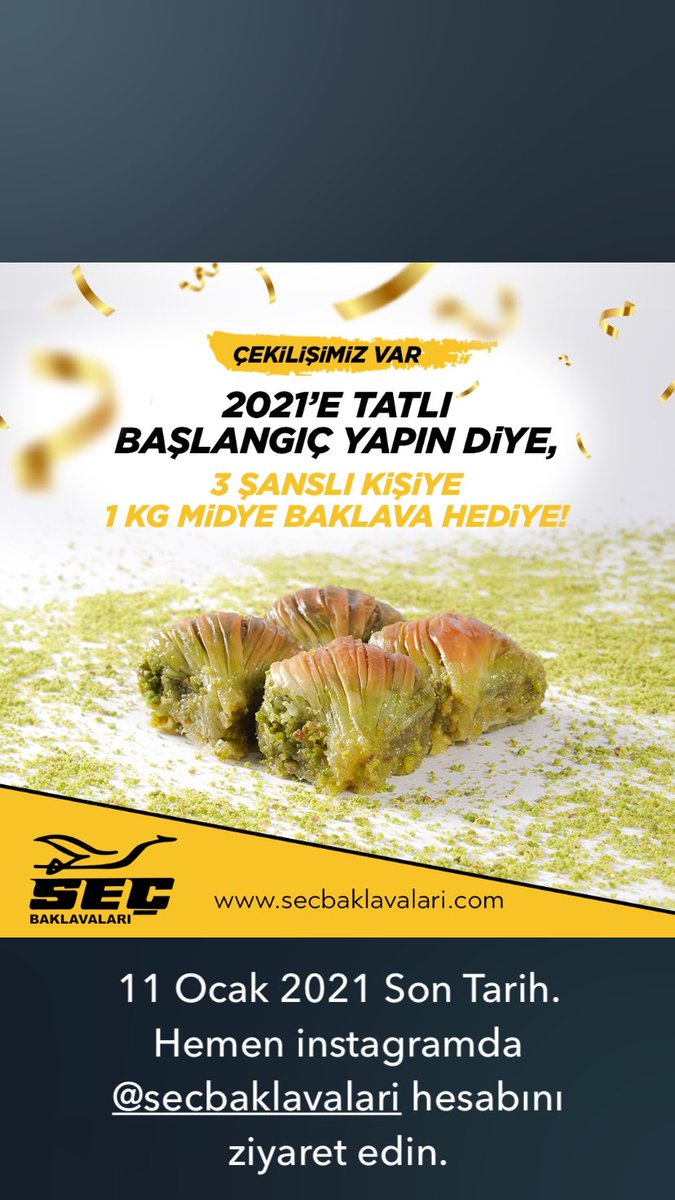secturizmTR's tweet photo. Seç Baklavaları çekilişini kaçırmayın. https://t.co/hFigWwVuQz